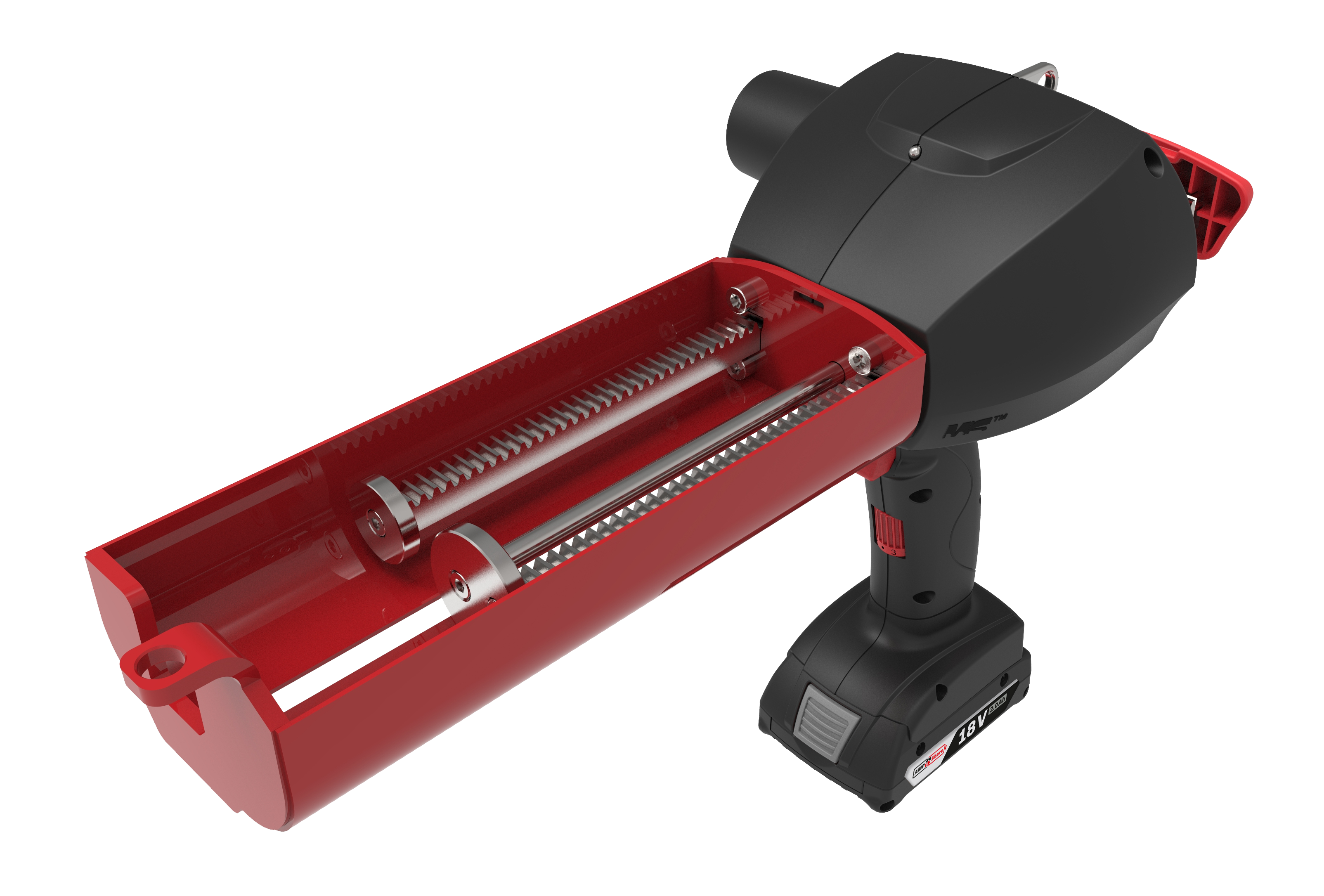 2-component cordless gun