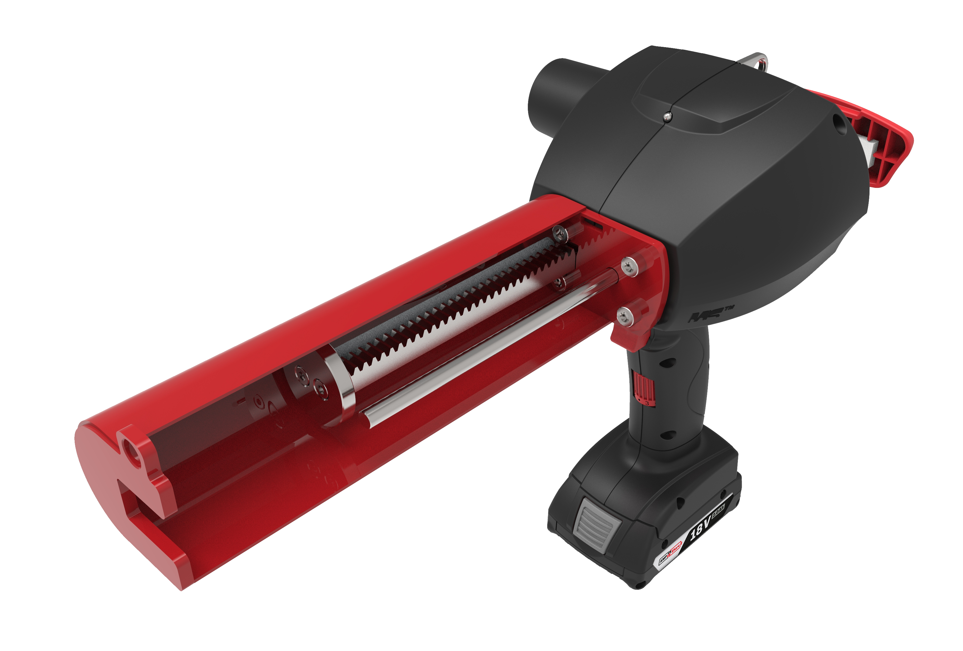2-component cordless gun