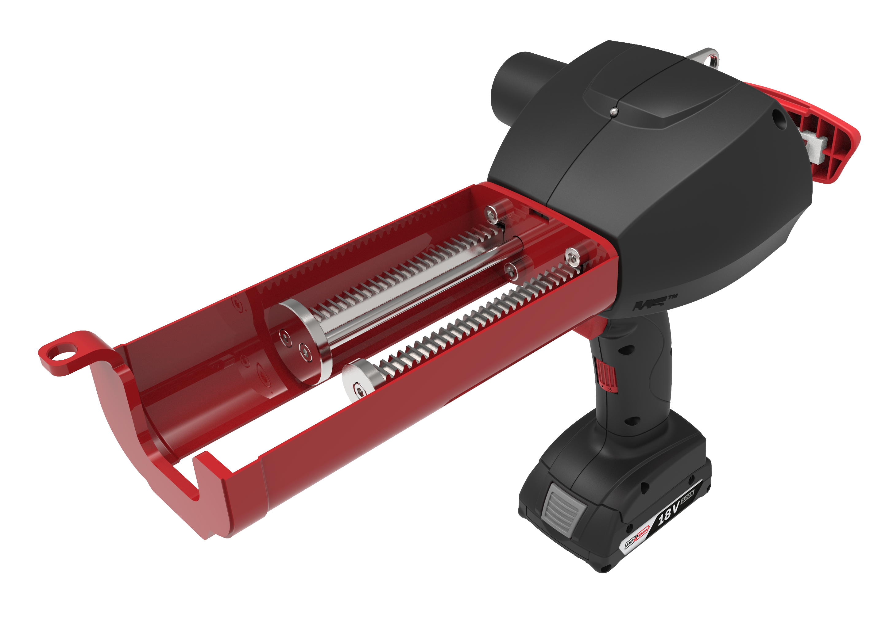 2-component cordless gun