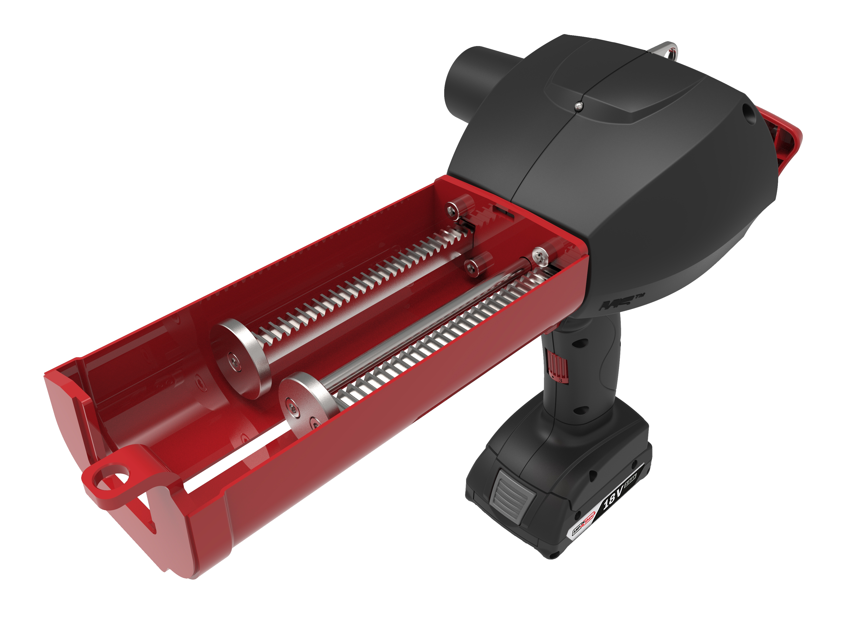 2-component cordless gun