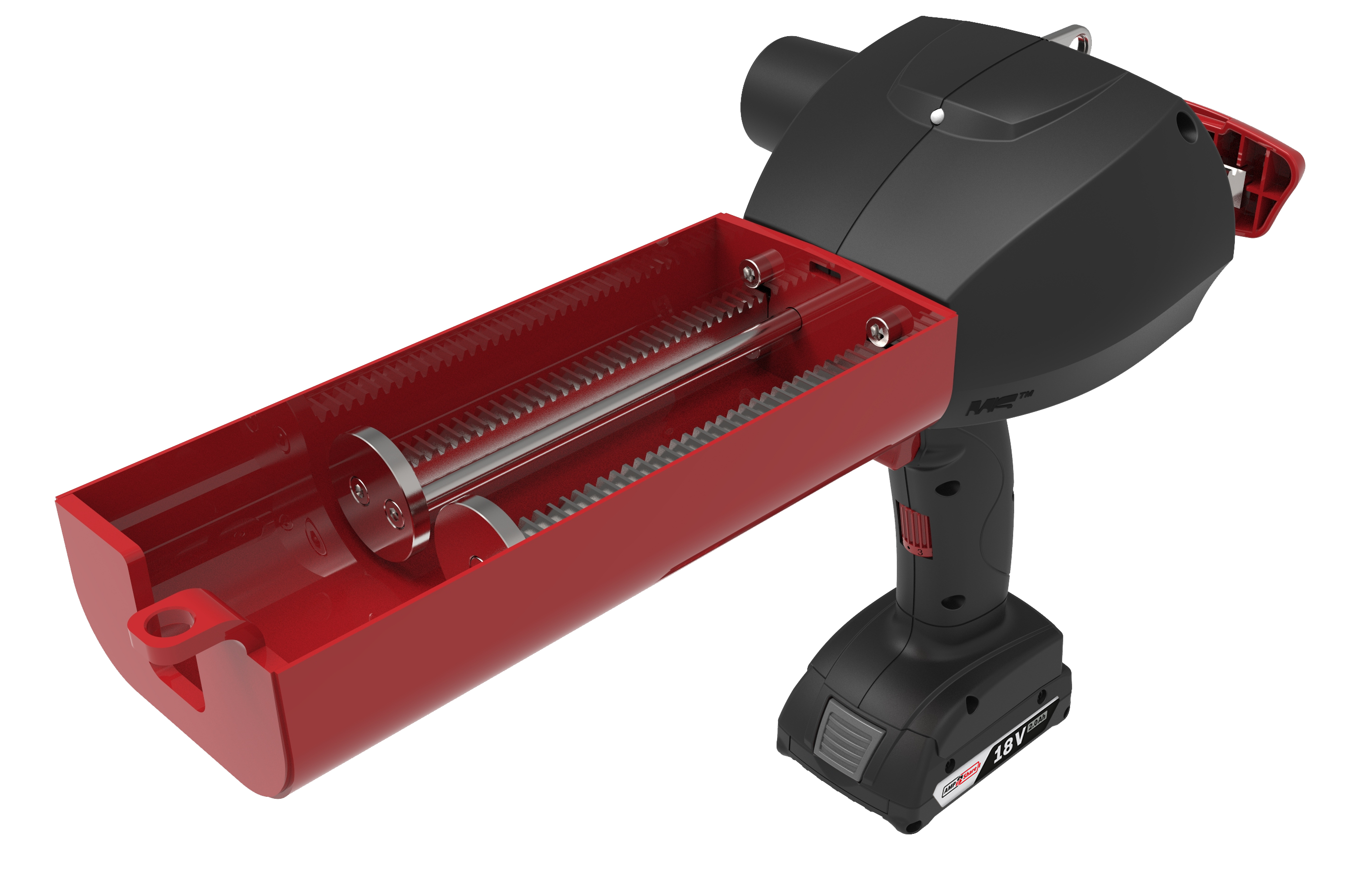 2-component cordless gun