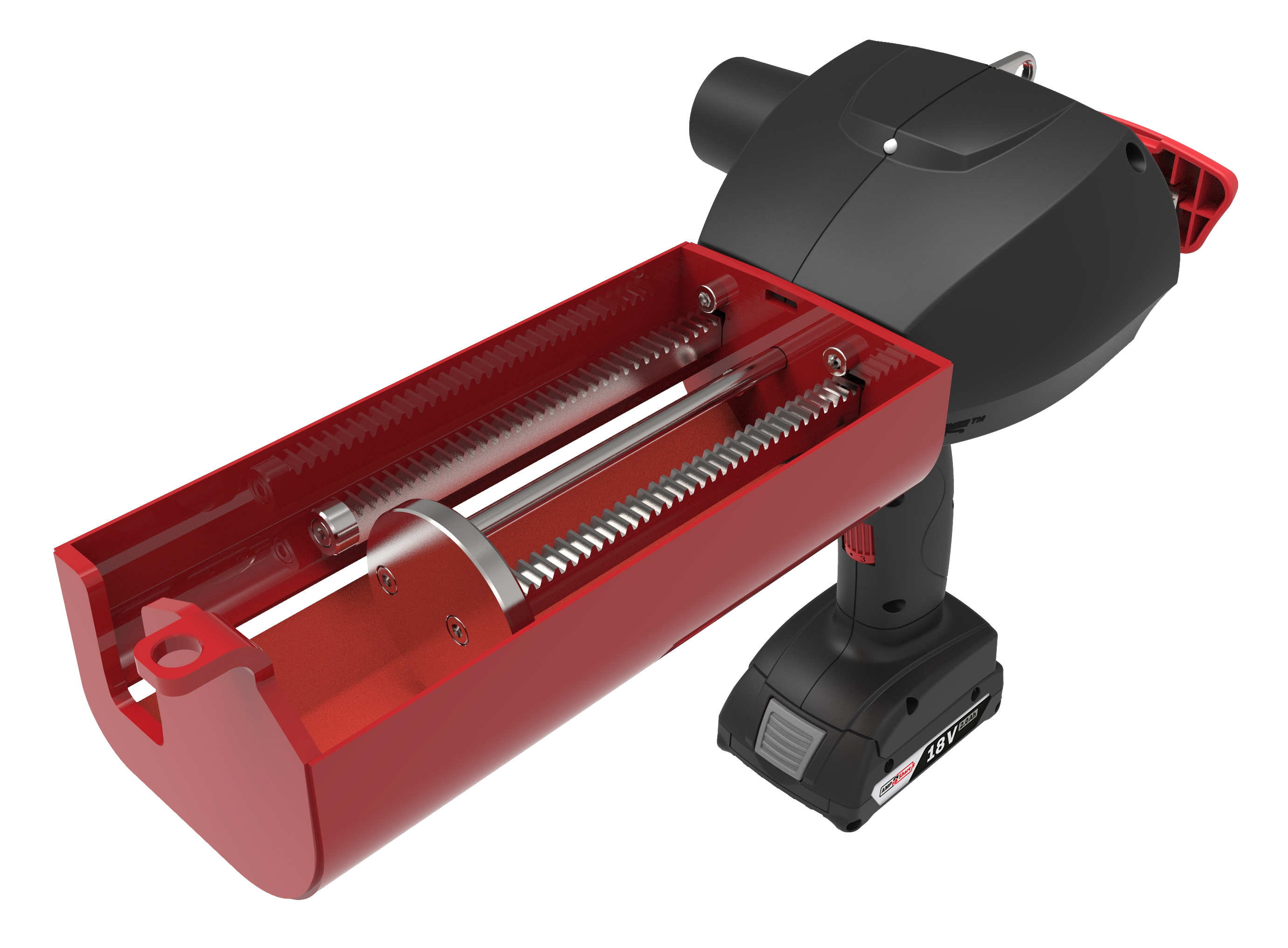 2-component cordless gun